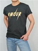 Tee shirt - AMOUR - Métallic Gold