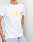 Tee shirt - AMOUR - Métallic Gold