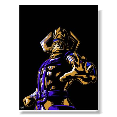 Peinture - Galactus - Blue, Gold