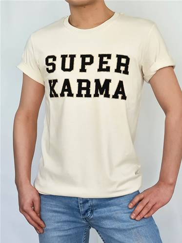 Tee shirt - SUPER KARMA - Black