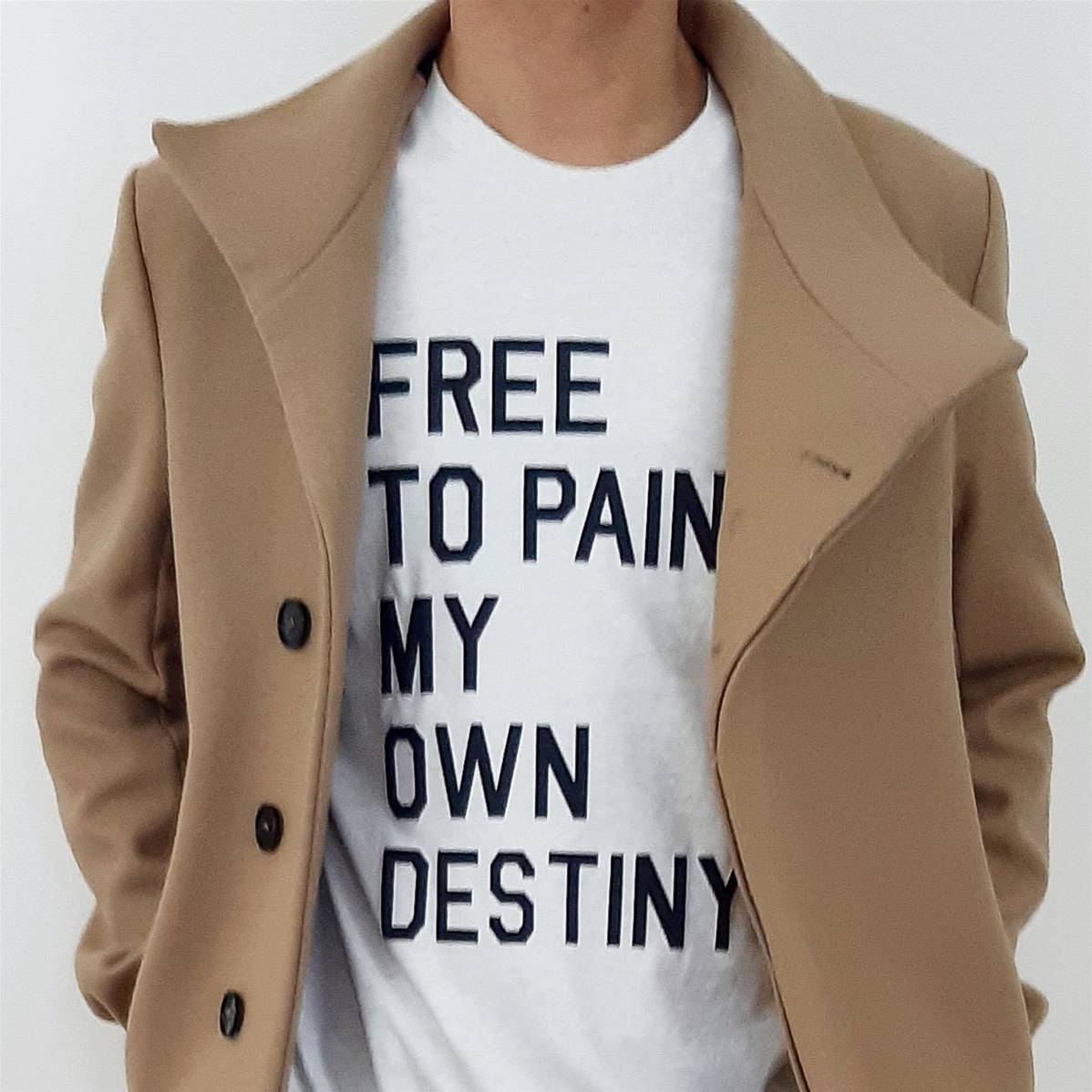 Tee shirt FREE TO PAINT Black 3D