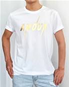 Tee shirt - AMOUR - Métallic Gold