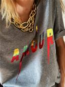 Tee shirt - AMOUR - Métallic Red, Beatles