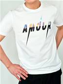 Tee shirt - AMOUR -  Rainbow black