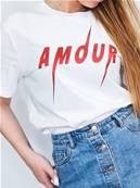 Tee shirt - AMOUR - Métallic Red