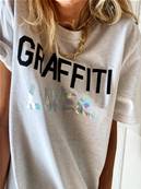 Tee shirt - GRAFFITI LOVER - Black