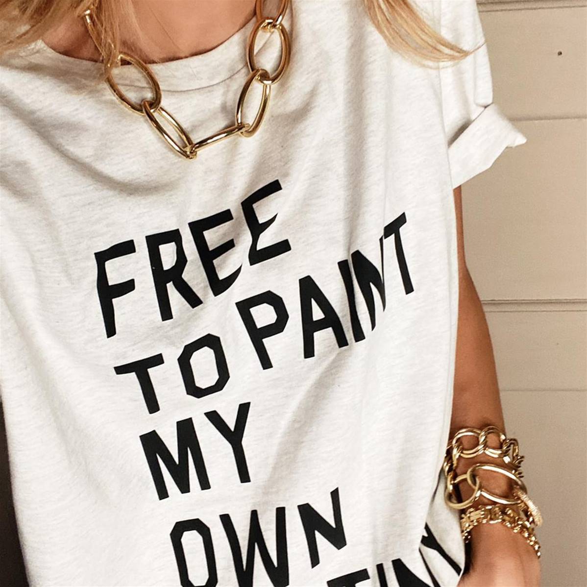 Tee shirt FREE TO PAINT Black 3D